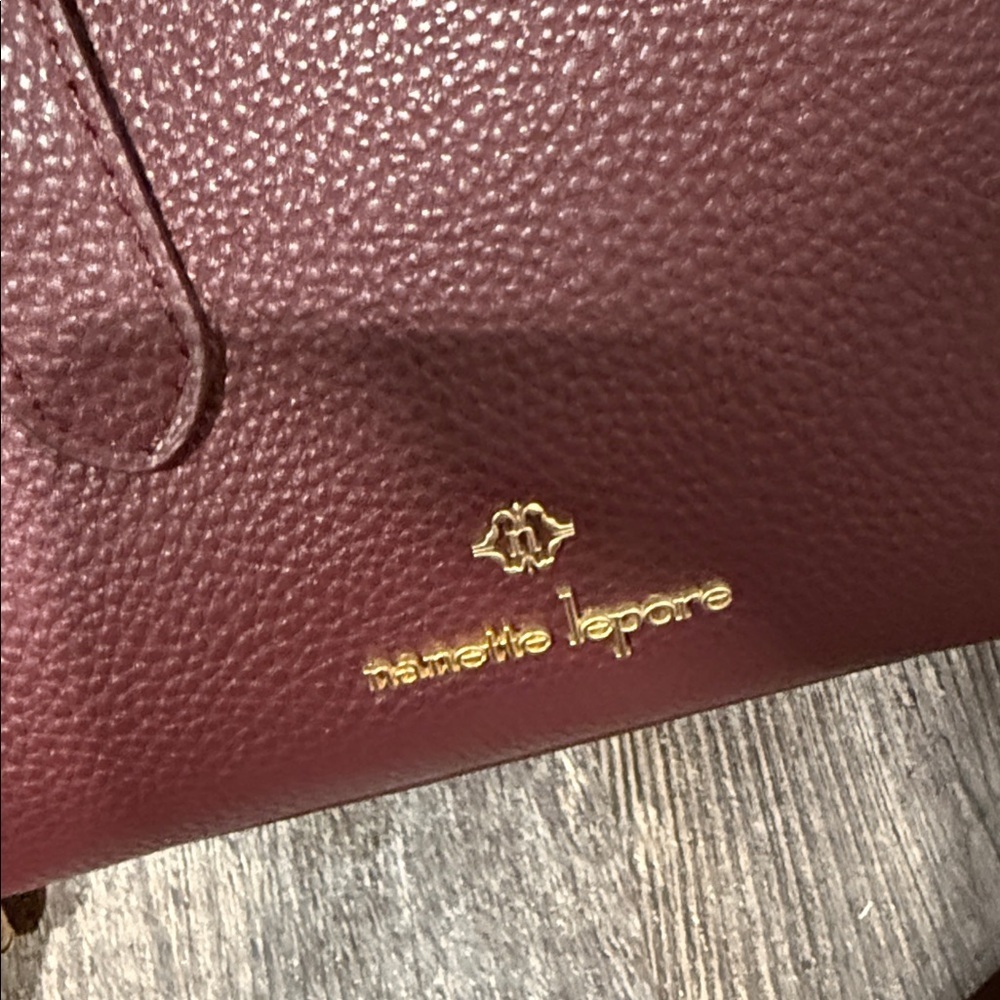 Nanette Lepore Deep Red Shoulder Bag - Picture 5 of 9